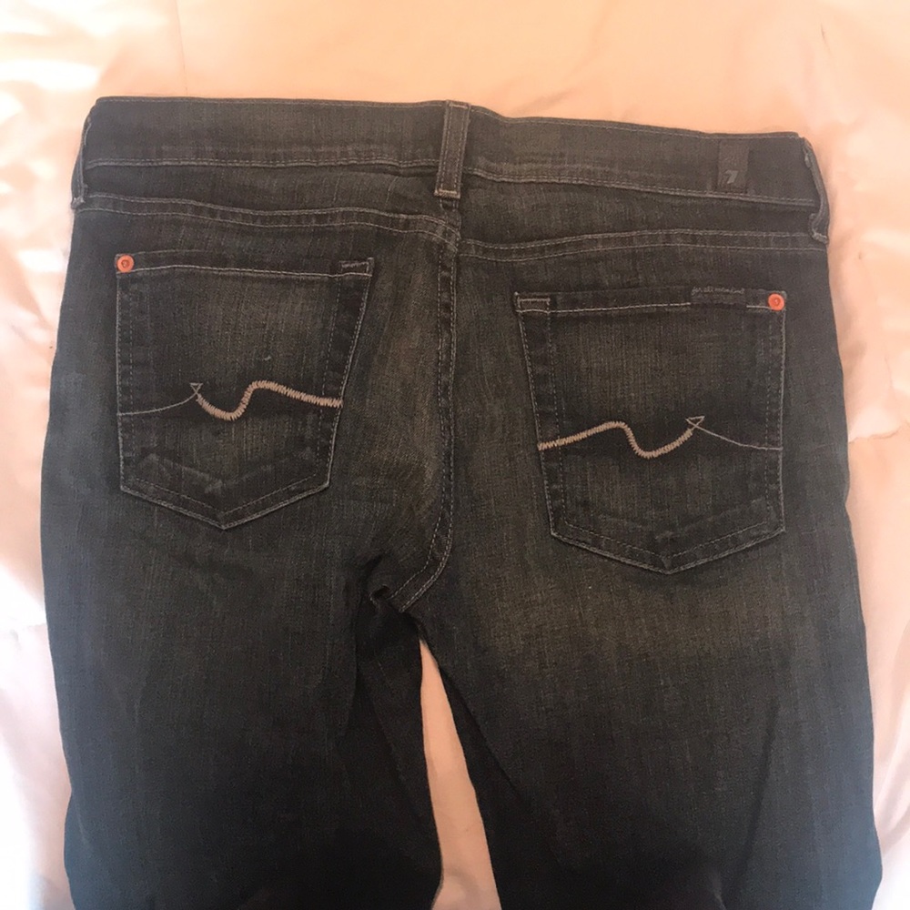 Dark denim , lightly worn